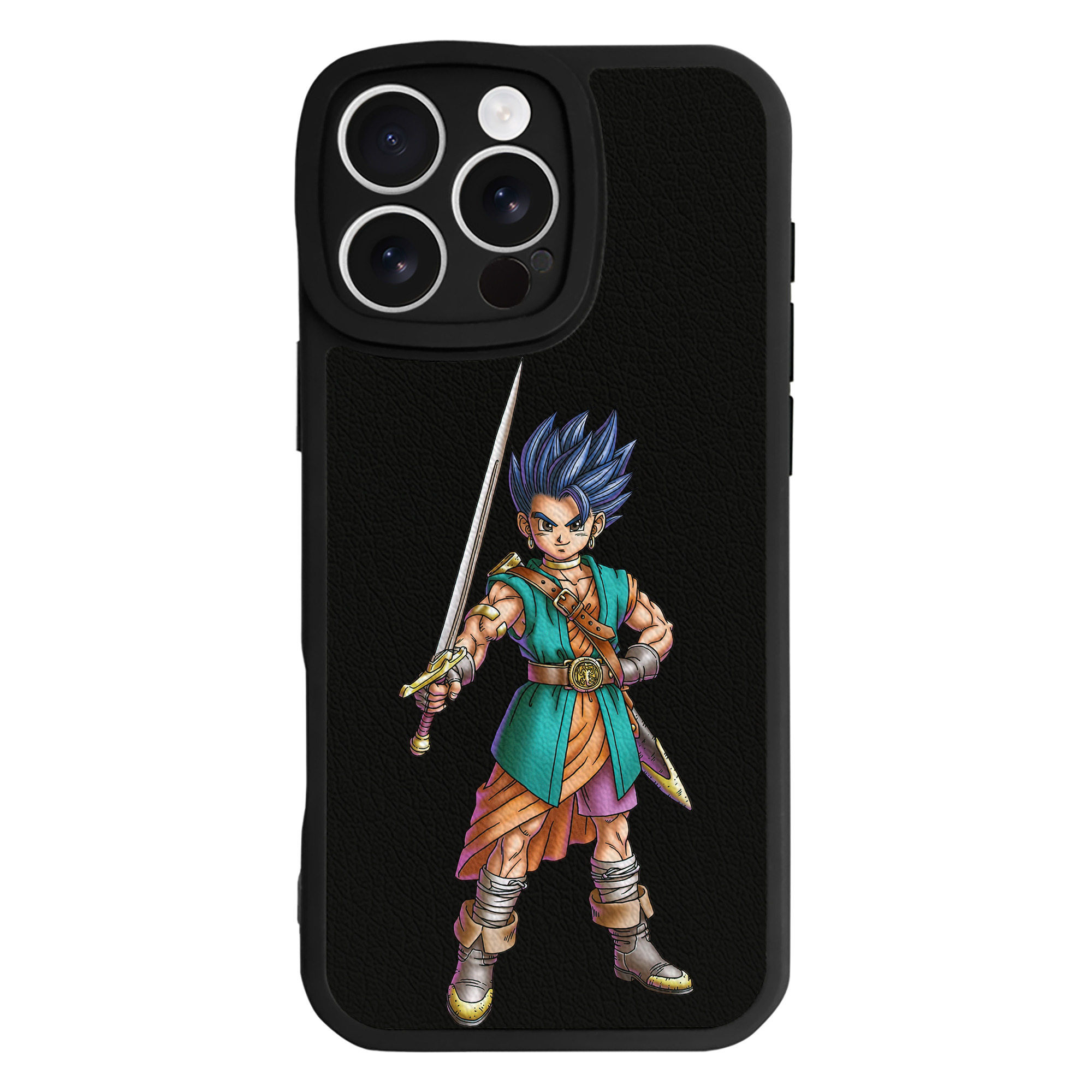 （画像用） ドラゴンクエスト Doragon Kuesuto Dragon Quest 【iPhone 16シリーズ対応】シリコンスマホケース（レザー調） 材質：シリコン